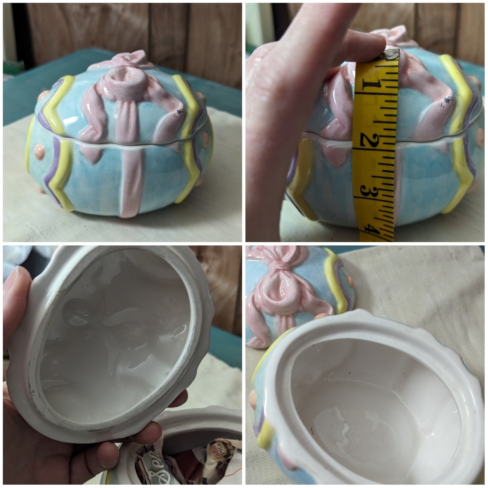 Easter egg trinket box